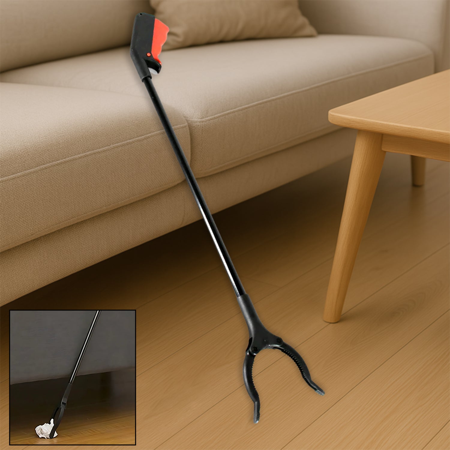7514_garbage_pick_up_tool.jpg Extra Long Trash Picker – Rotating Grip Arm for Cleaning & Garden Assistance - Image 1