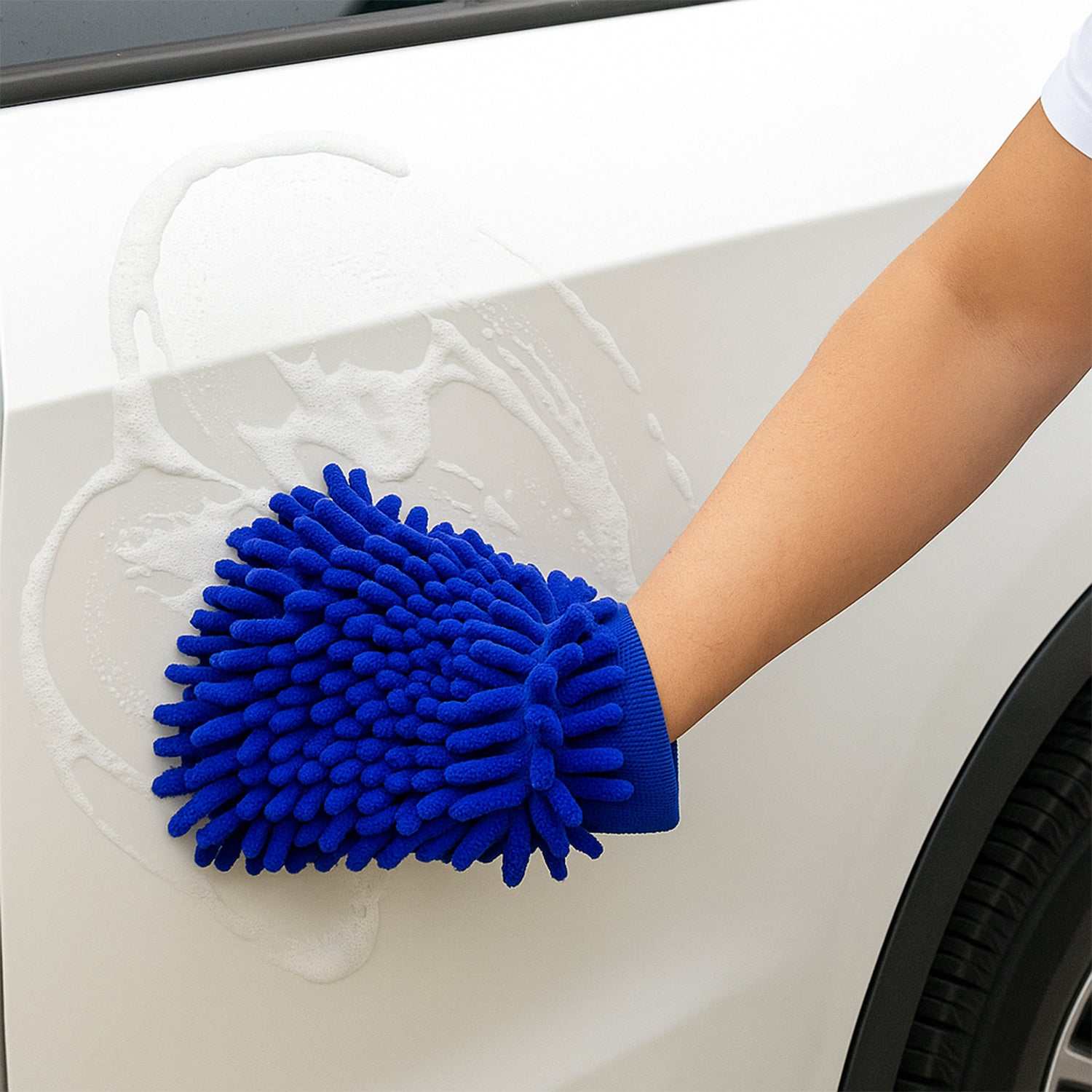 7565.jpg Car and Bike Cleaning Combo Kit with Microfiber Sponge, Gloves & Towels (5 Pcs) - Image 1