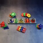 Geometric Brick with box- 5 Angle Matching Column Blocks for Kids