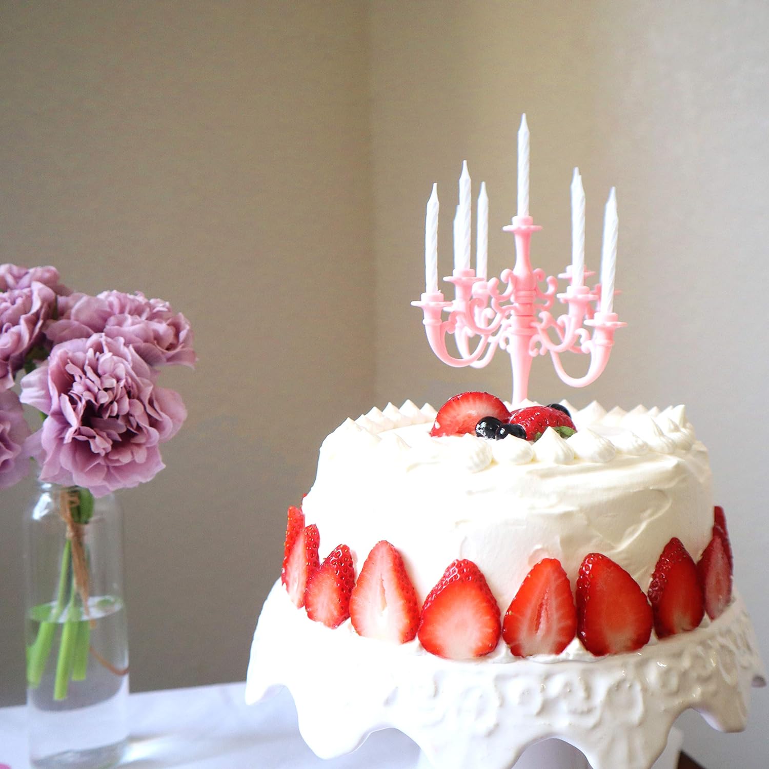 81Mia5l3XOL._AC_SL1500.jpg Luxury Birthday Candle Set – Elegant Cake Toppers & Holders for Parties & Events - Image 1