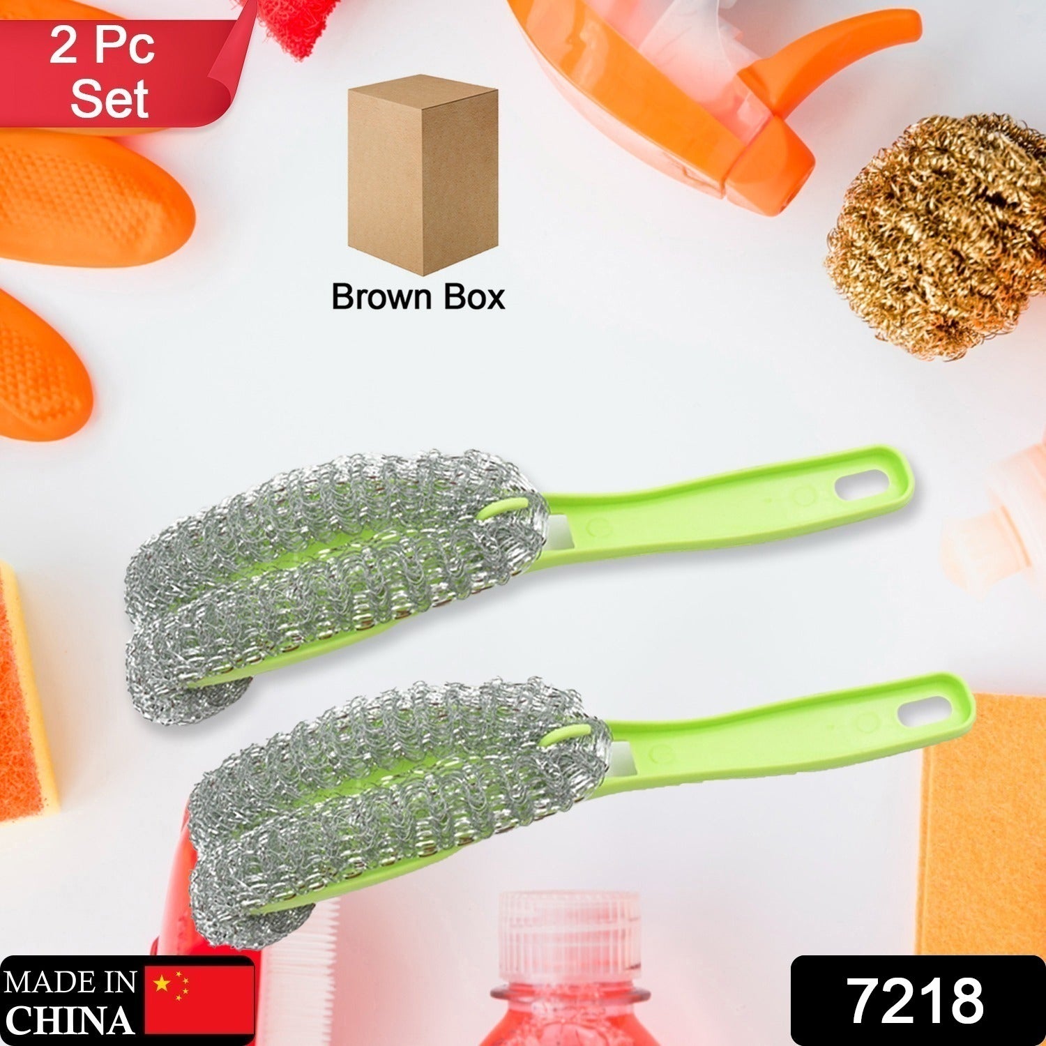 85f919bc-60e5-42d5-a93b-605da5c9bc89.jpg Wire Kitchen Washing Brush Set – Plastic & Bend Handle Brush (Set of 2) - Image 1