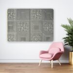 Stone Design 3D Wallpaper Sticker Panels for Ceiling Living Room Bedroom