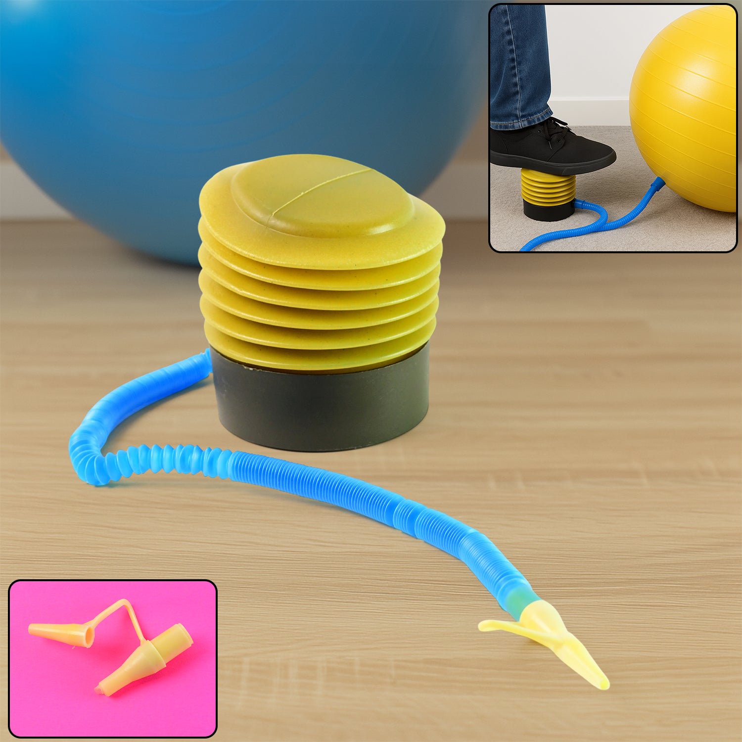 Foot-Air-Pump-01.jpg Portable Foot Air Pump with Hose - Image 1