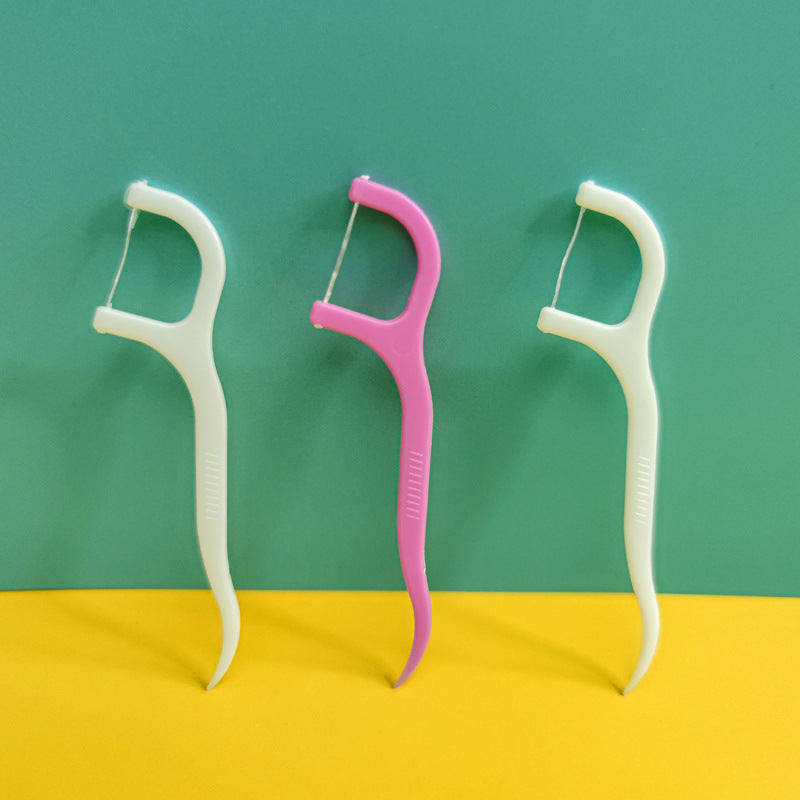 H051864cad31d42b3b3f3510b458b48f8w.jpg Oral Care Dental Floss Toothpick Sticks - Image 1