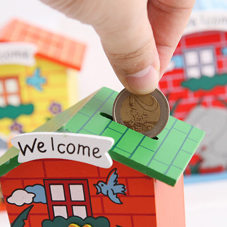 HTB1XdcvgTnI8KJjSszgq6A8ApXa5.jpg Cute Cartoon House Shaped Lovely Wooden Piggy Bank Money Bank - Image 1