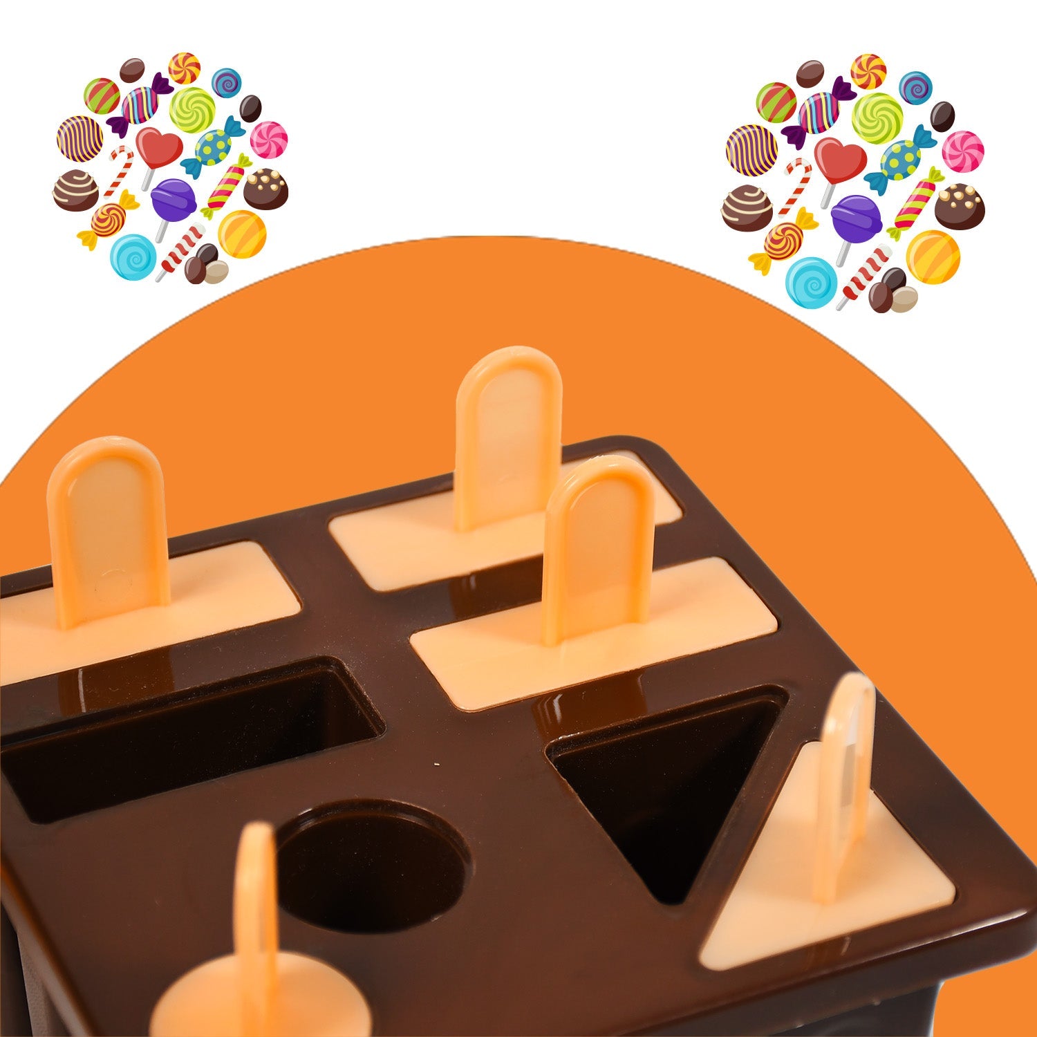 Image_6_5a1ba759-4e17-47a2-b78d-0a2a401eacb2.jpg Plastic Kulfi Mold, Kulfi Molds 8 pcs Tray Ice Cream Mold - Image 1