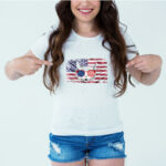 Designer Printed T-Shirt :: Design type - American Cat - Cloth type : Polyester