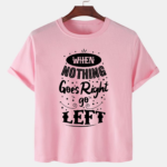 Pink Unisex Dot Knit Premium Quality Designer Printed T-Shirt