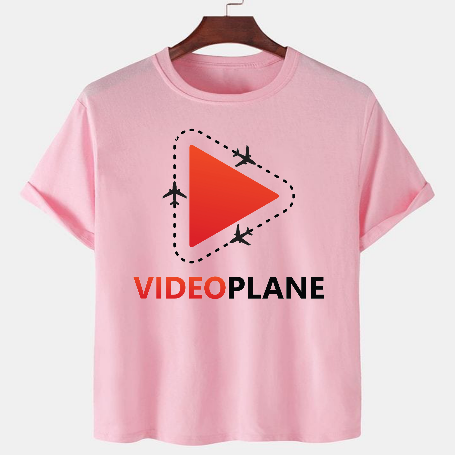 PNK-CTN-A-004.png Pink Unisex Polyster Premium Quality Designer Printed T-Shirt - Image 1