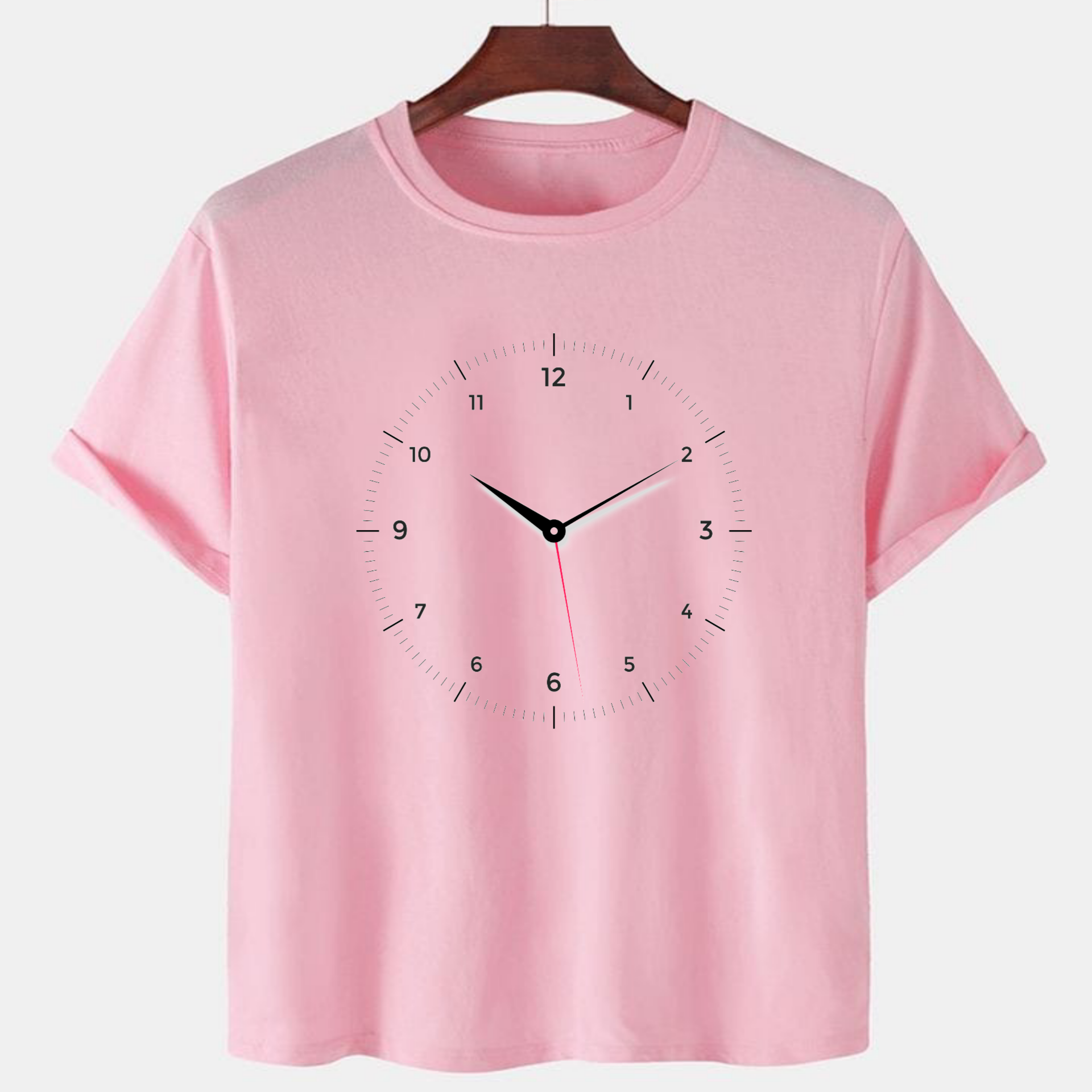 PNK-CTN-F-007.png Pink Unisex Cotton Premium Quality Designer Printed T-Shirt - Image 1