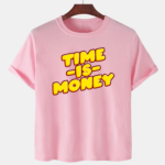 Pink Unisex Dot Knit Premium Quality Designer Printed T-Shirt