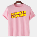 Pink Unisex Dot Knit Premium Quality Designer Printed T-Shirt