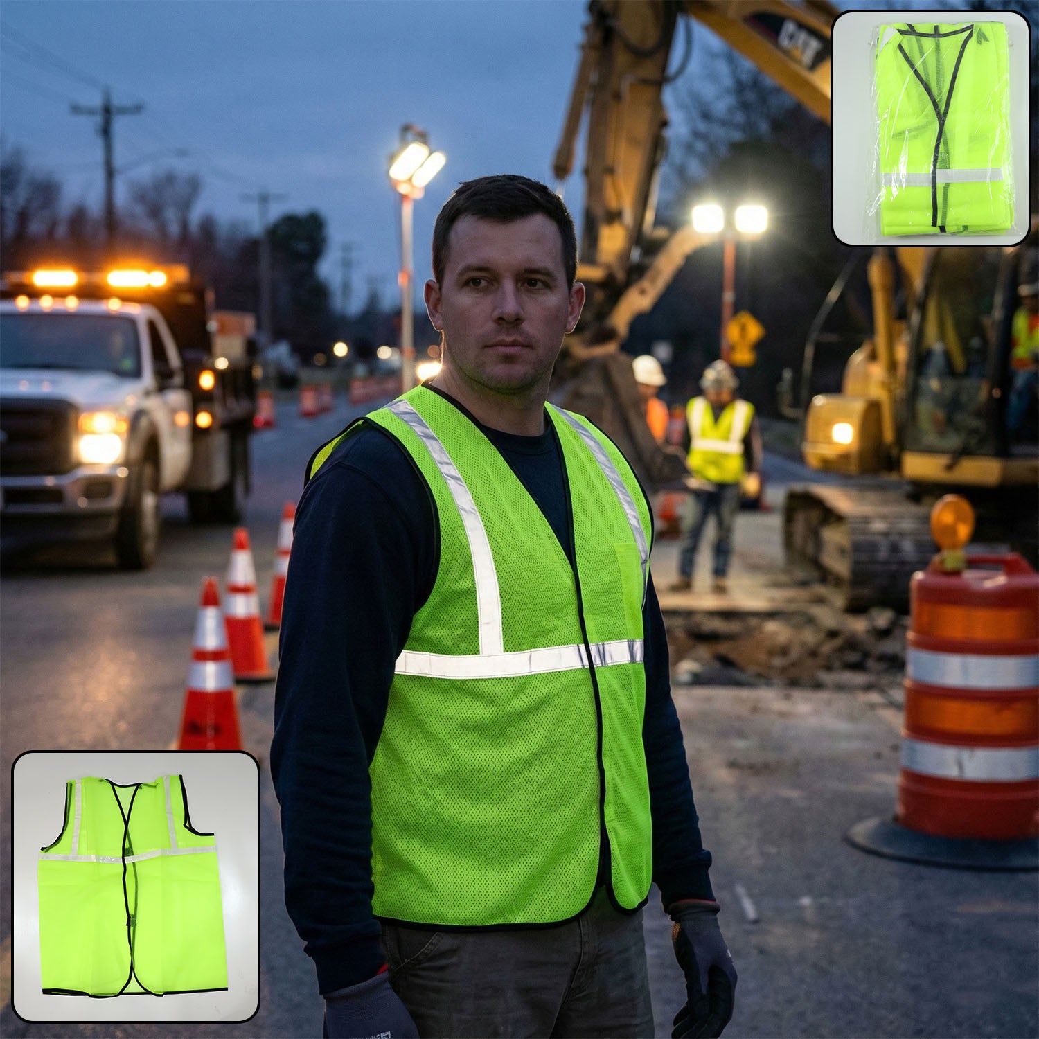 REFLECTIVESAFETYJACKET-WOSKU-01_25c1ac4c-7a90-4fe8-8972-c2e09541387e.jpg Green Safety Jacket for Construction Protection - Image 1