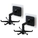 360° rotatable hooks for hanging (Pack of 2) (Brown Box)