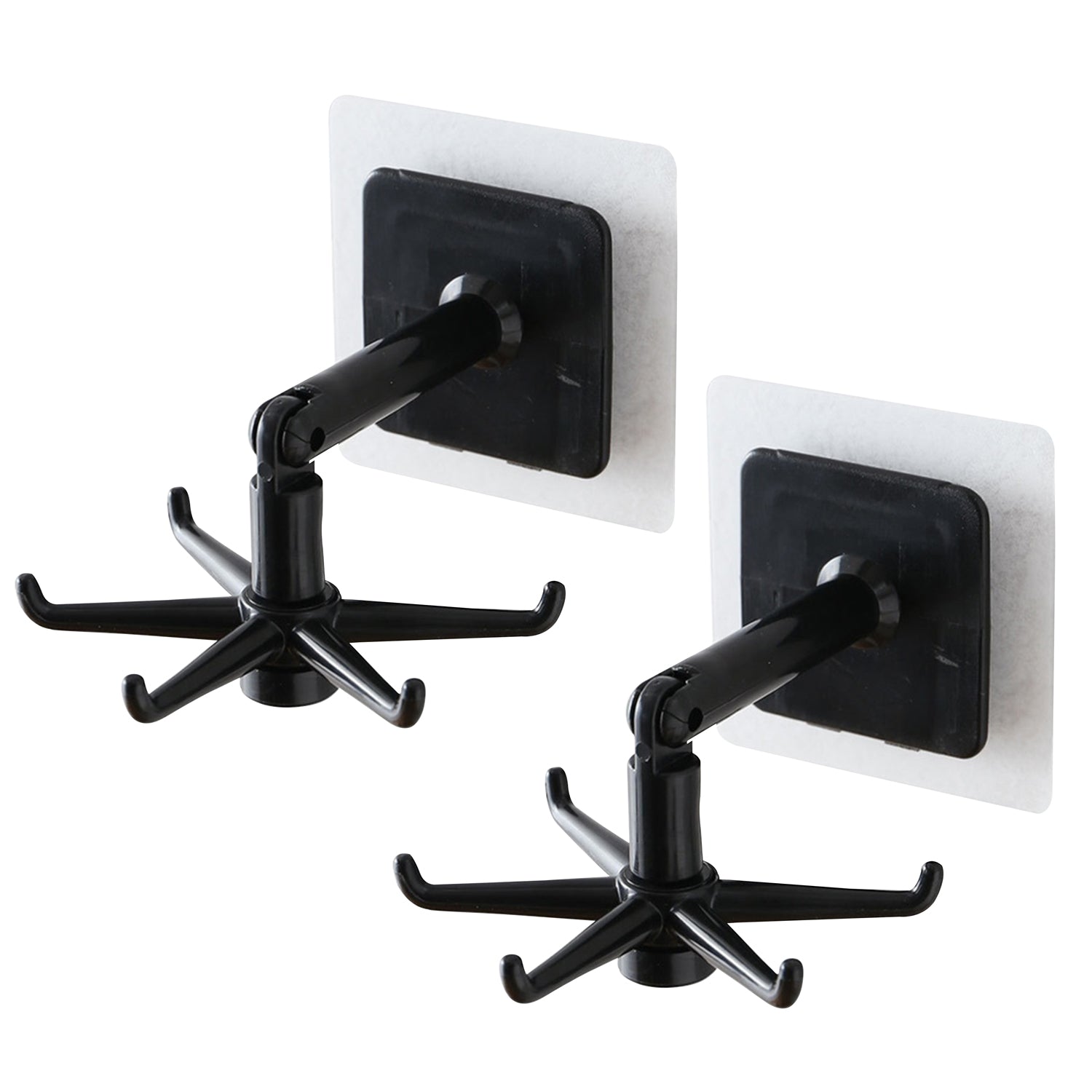 SKUCODE_8ba5cf47-41f7-46a5-9d8c-417fcacb47c9.jpg 360° rotatable hooks for hanging (Pack of 2) (Brown Box) - Image 1