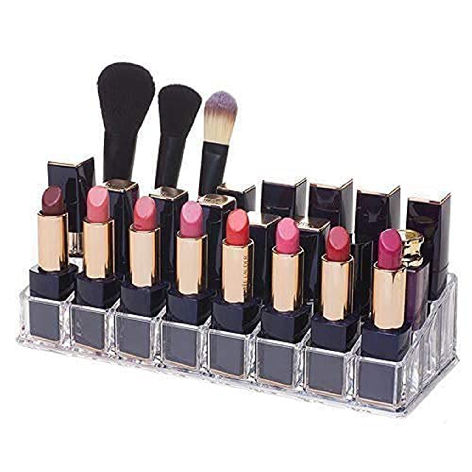 Untitled-25.jpg Acrylic Multi Purpose Lipstick Cosmetics Stand Display Holder 24 Section - Image 1