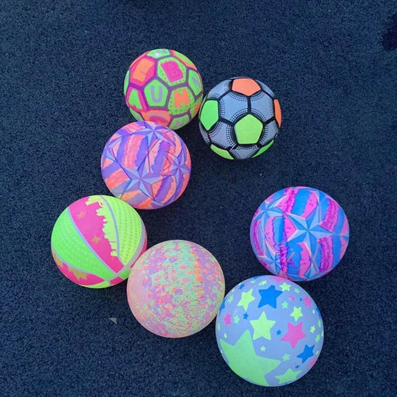 Untitled-2_218e72f7-81c8-43e5-8ba1-76efb96a1560.jpg Bouncy Stress Reliever Fun Play Led Rubber Balls for Kids (1 Pc Only) - Image 1