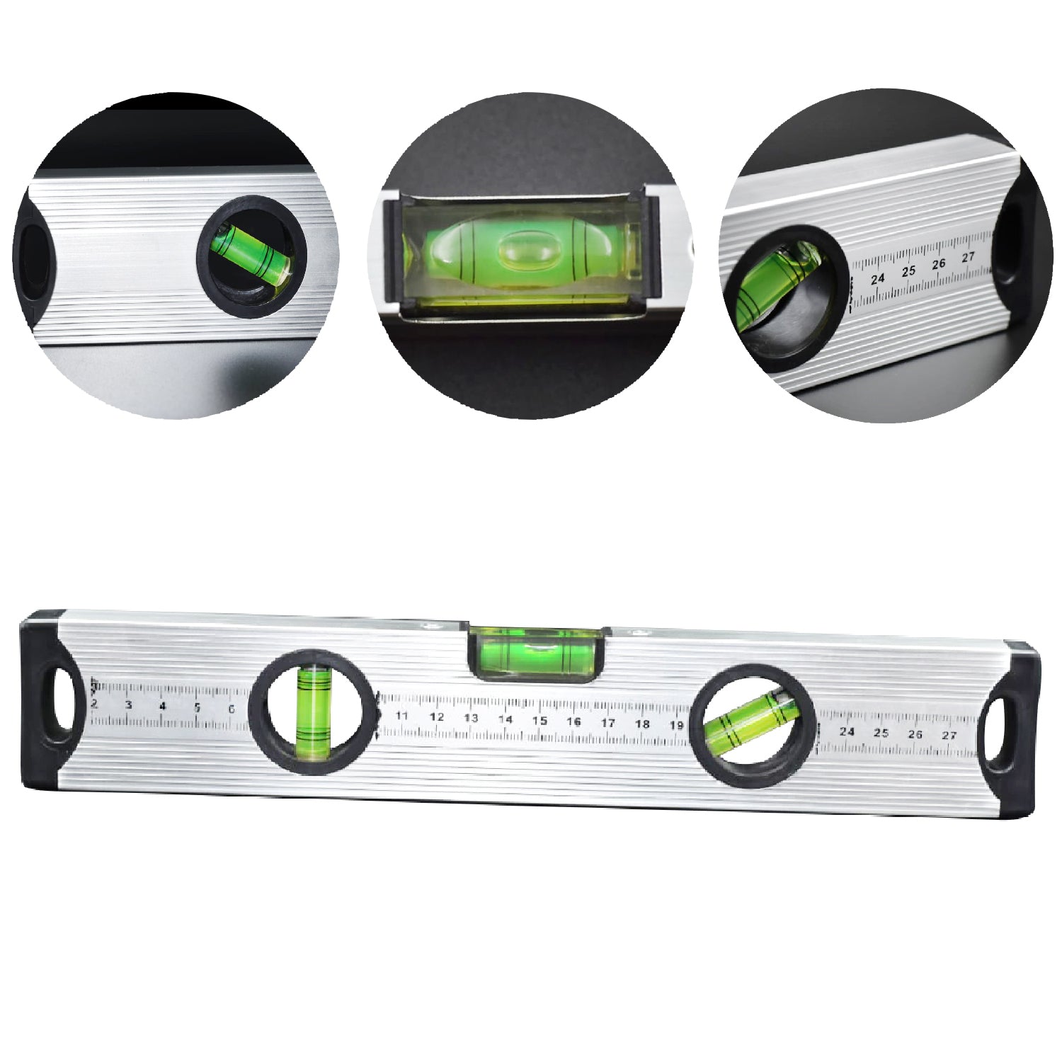 Untitled-8_c9ef0007-d870-435f-99cf-967af3c0e7ff.jpg 28 cm Aluminum Alloy Magnetic Torpedo Level Metric Rulers - Image 1