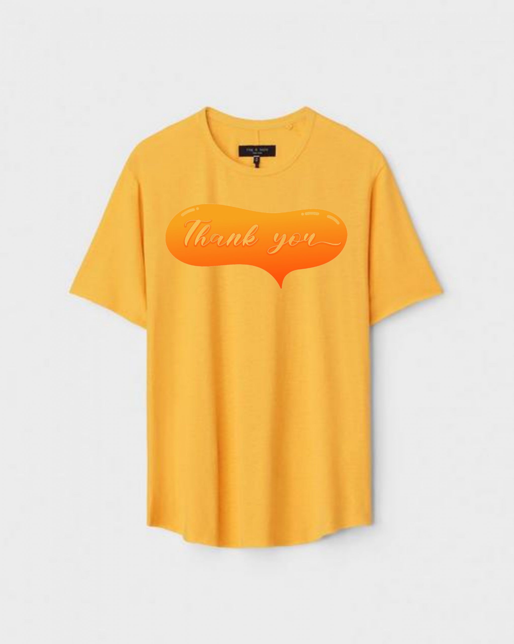 YLW-CTN-A-005-scaled-1.jpg Yellow Unisex DOT KNIT Regular Fit Printed Round Neck T-Shirt - Image 1