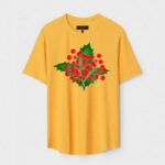 Yellow Unisex Polyster Regular Fit Printed Round Neck T-Shirt