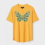 Yellow Unisex Polyster Regular Fit Printed Round Neck T-Shirt