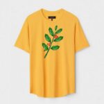 Yellow Unisex Polyster Regular Fit Printed Round Neck T-Shirt