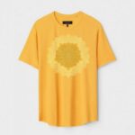 Yellow Unisex Cotton Regular Fit Printed Round Neck T-Shirt