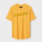 Yellow Unisex Polyster Regular Fit Printed Round Neck T-Shirt