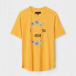 Yellow Unisex Polyster Regular Fit Printed Round Neck T-Shirt