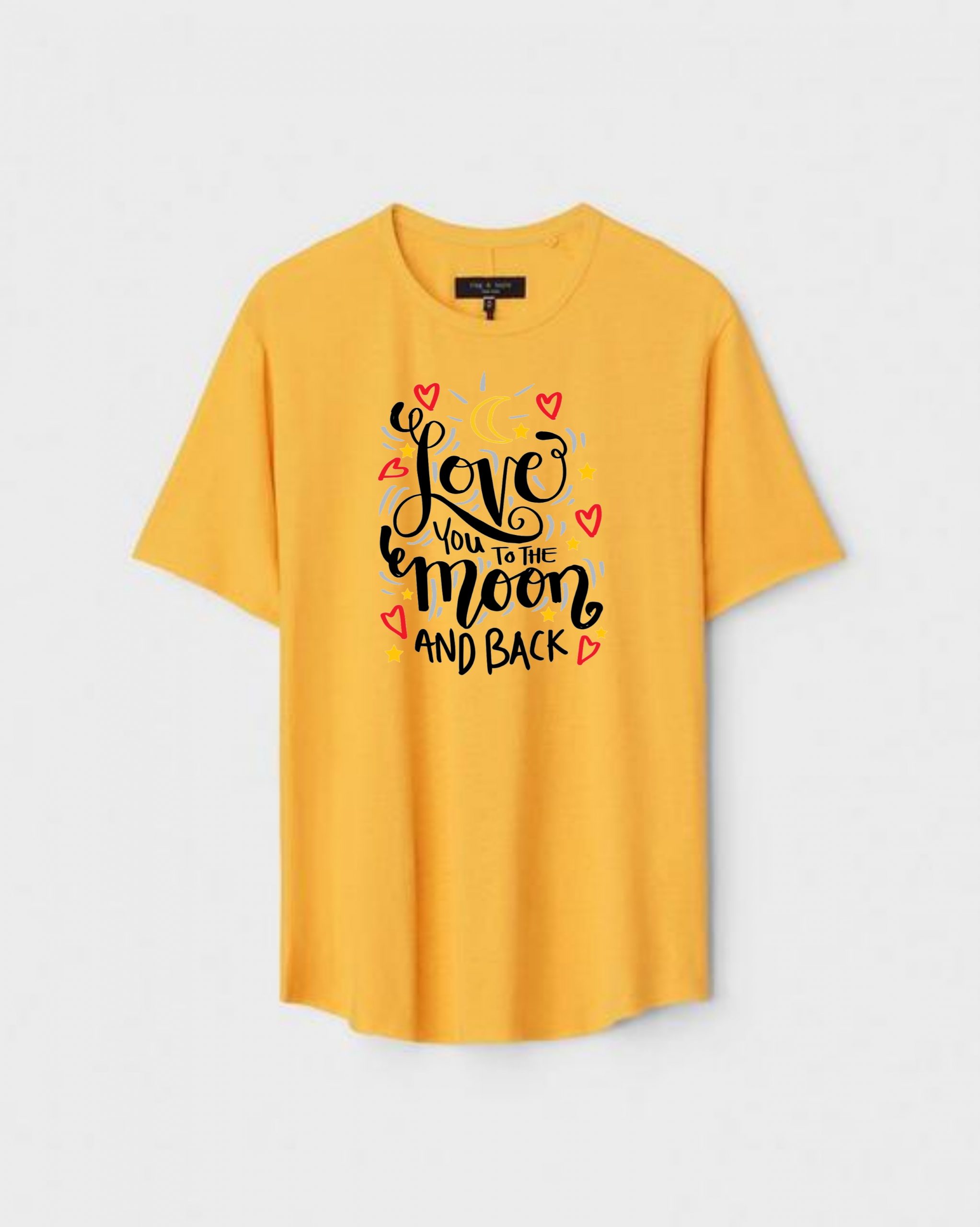 YLW-CTN-S-007-scaled-1.jpg Yellow Unisex DOT KNIT Regular Fit Printed Round Neck T-Shirt - Image 1