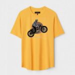 Yellow Unisex Polyster Regular Fit Printed Round Neck T-Shirt