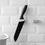 Punch-Free Wall Hanging Knife Holder – Kitchen Storage Rack (1 Pc)