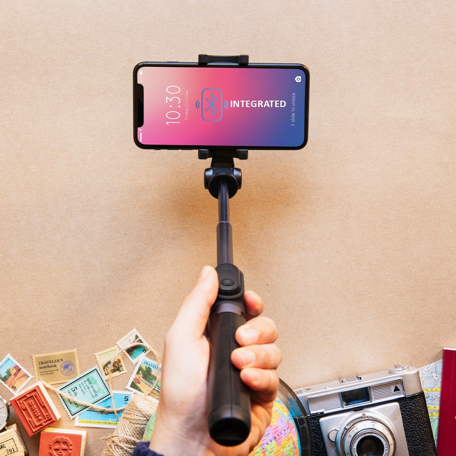 a1e6359f-018b-4147-a4c6-64e1517dff02.jpg Bluetooth Selfie Stick, Portable Phone Tripod Stand for Mobile - Image 1