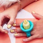 Nail Polish Holder Ring with Nail Polish Holder Stand
