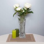 Glass Flower Pot, Crystal Clear Vase for Living