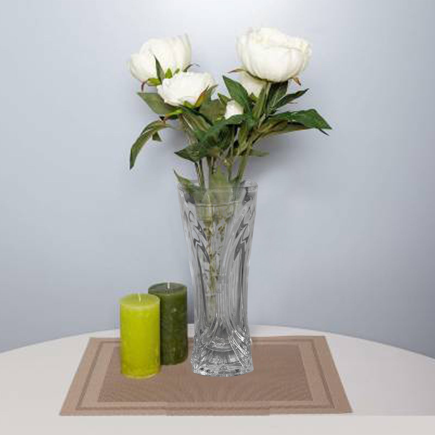 flower-pot-and-flower-vase-for-home-decoration-jrs-traders-original-imag284fh8ffmbug.jpg Glass Flower Pot, Crystal Clear Vase for Living - Image 1