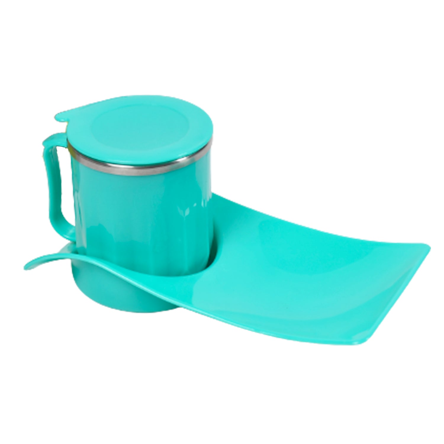 tray1.jpg Snack Tray with 350ml Steel Cup for Kids & Home Use - Image 1